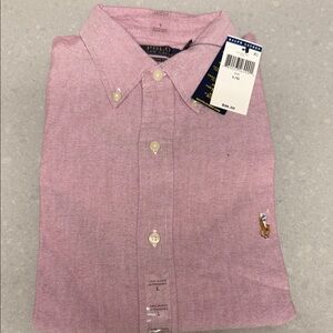 Polo by Ralph Lauren Men's Casual Button Down in Pink